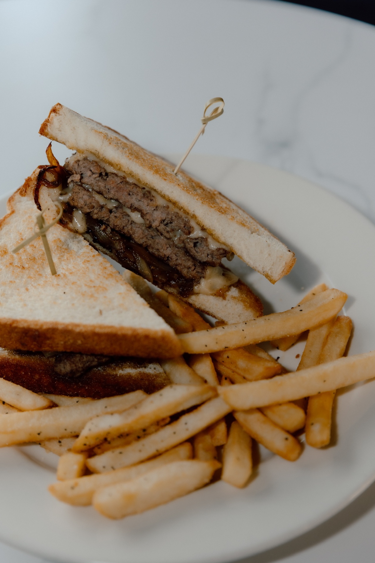 Frisco melt on grilled Texas toast